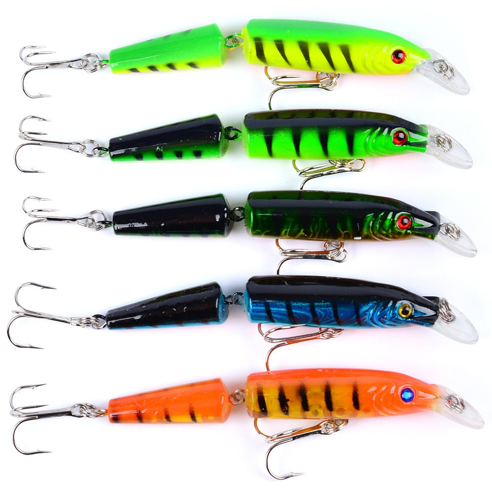 1Pcs Lifelike Artificial Crankbait Multi Jointed Fishing Lure