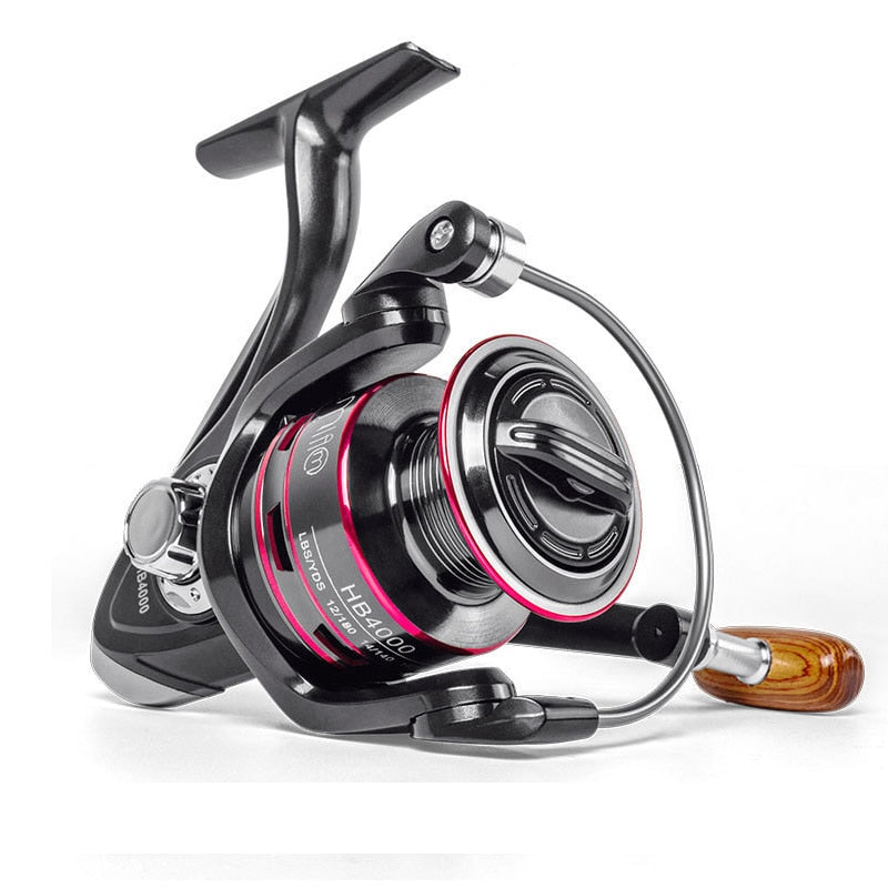 Fishing Reel 8KG Pike Black Red Spinning reel