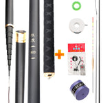 Super Light Hard Carbon Fiber Hand Fishing Pole Telescopic Fishing Rod - efishingshop