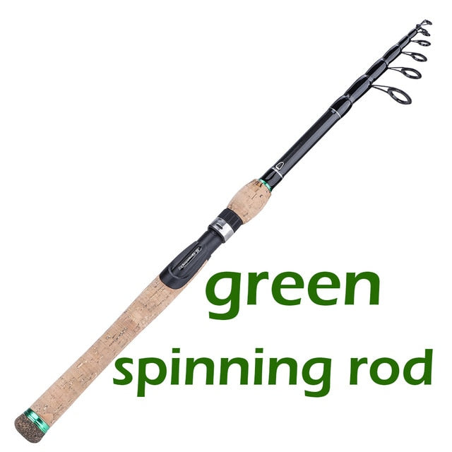 Sougayilang 1.8M 2.1M 2.4M 2.7M Portable Telescopic Fishing Rod - efishingshop