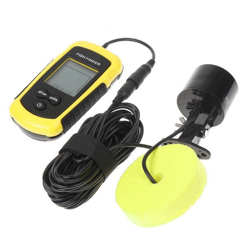 100M Depth Portable Fish Finder LCD Sonar