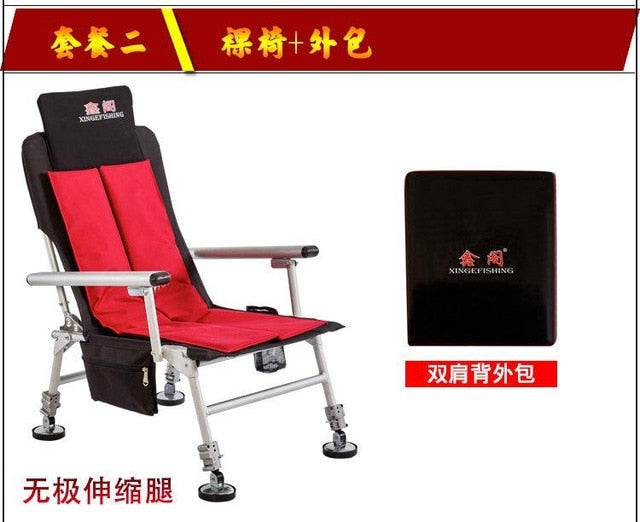 Light And Portable Aluminum Alloy European Fishing Deck Chair - efishingshop